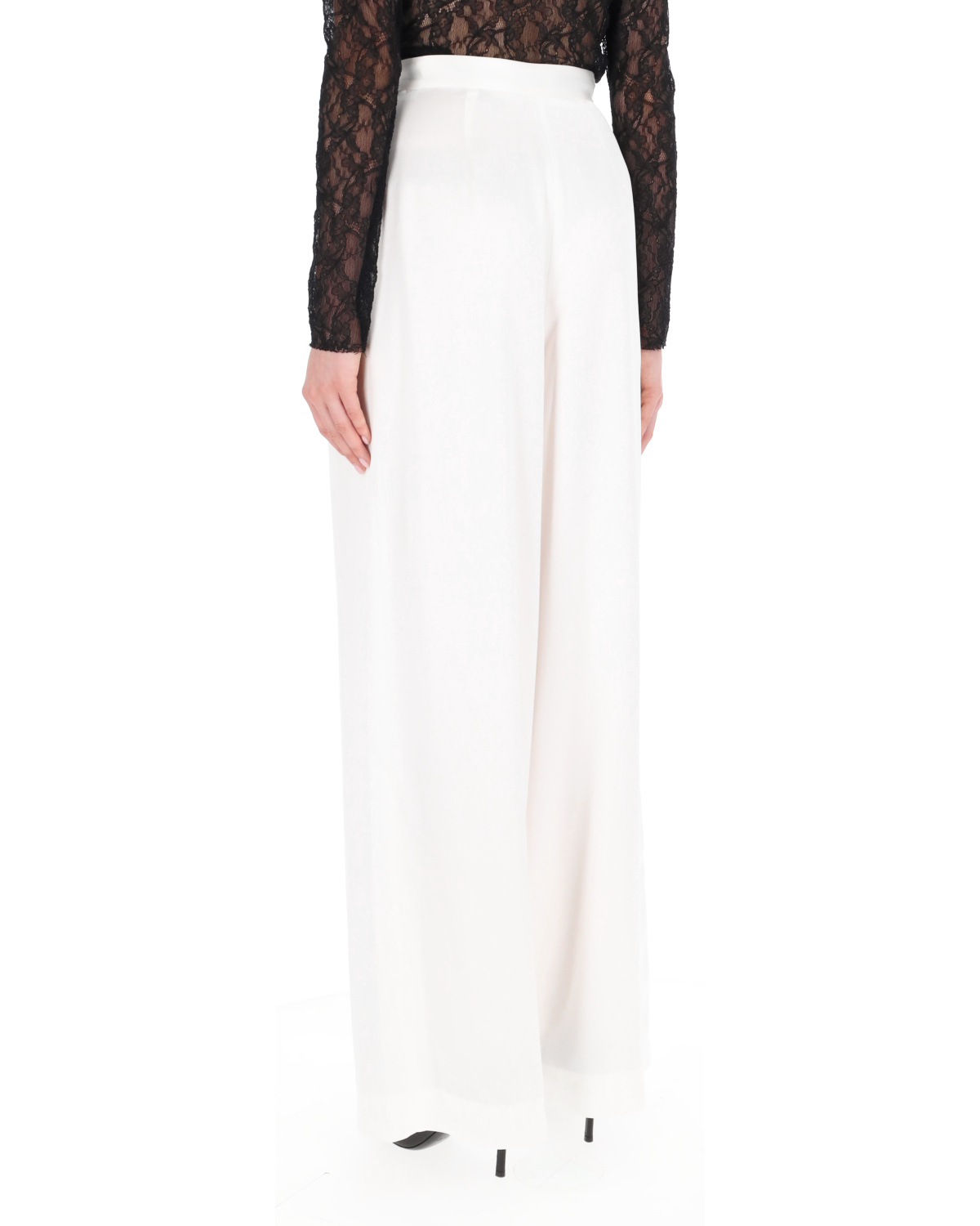 Fabiana Filippi Pleated Details Casual Pants In White