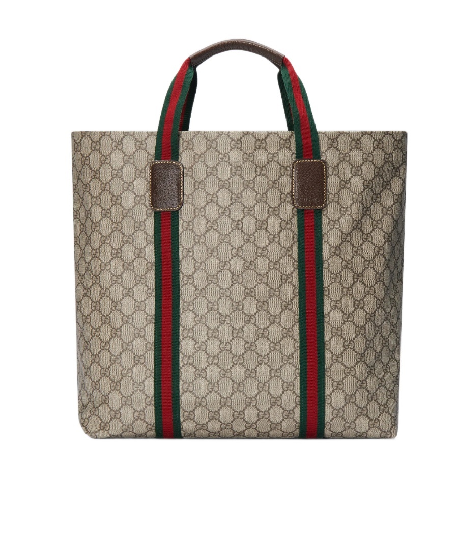 Gucci Gg Supreme Canvas Tote Bag In Nude
