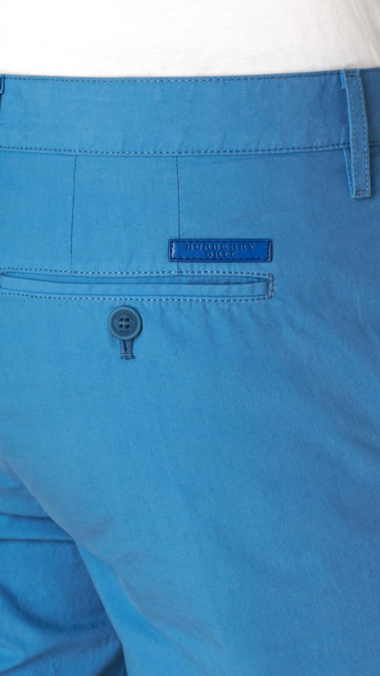 BURBERRY STRAIGHT TUBE SLIM SHORTS