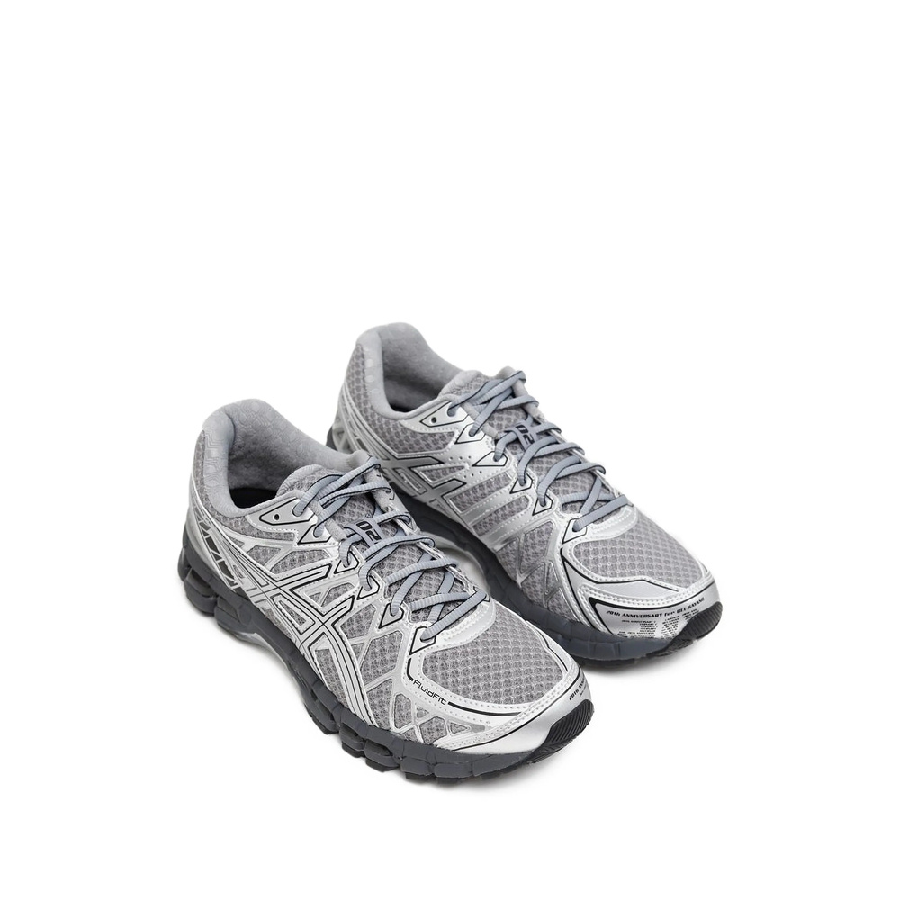 Asics Mens Gel-kayano 20 Mesh Low-top Trainers Gravel Pure Silver