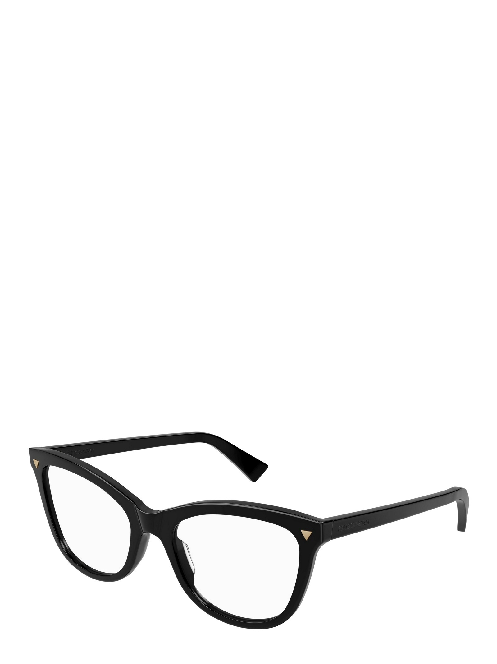 Bottega Veneta Logo-engraved Cat-eye Glasses In Black