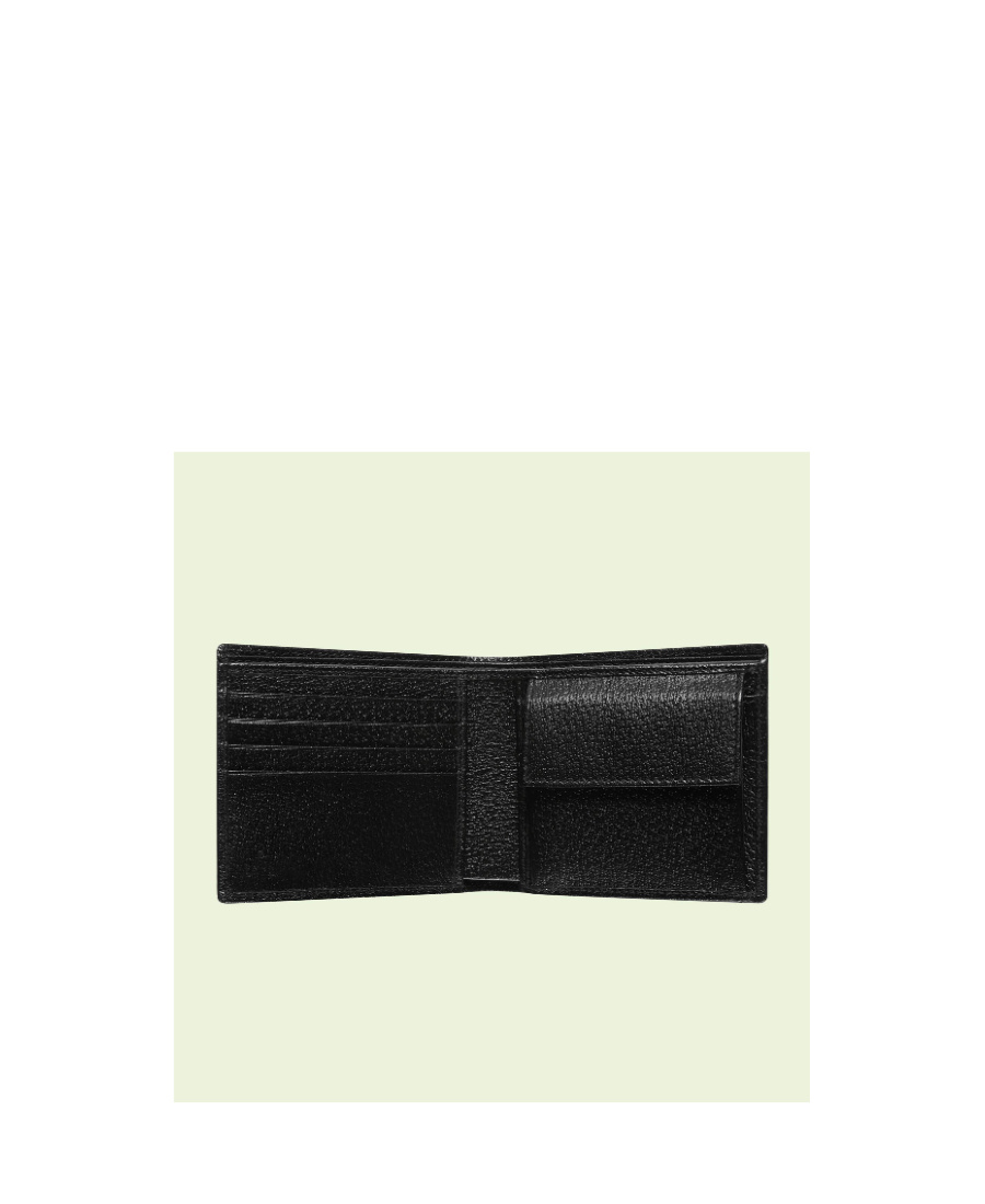Gucci Signature Horsebit-detail Bi-fold Wallet In Black