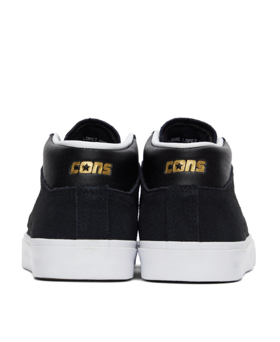 Converse Logo-lacing Casual Sneakers In Black