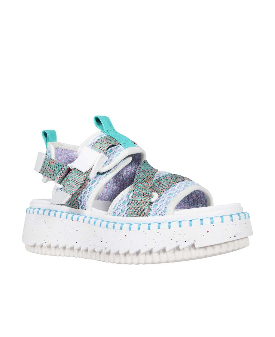 Chloé Logo Details Sandals In White
