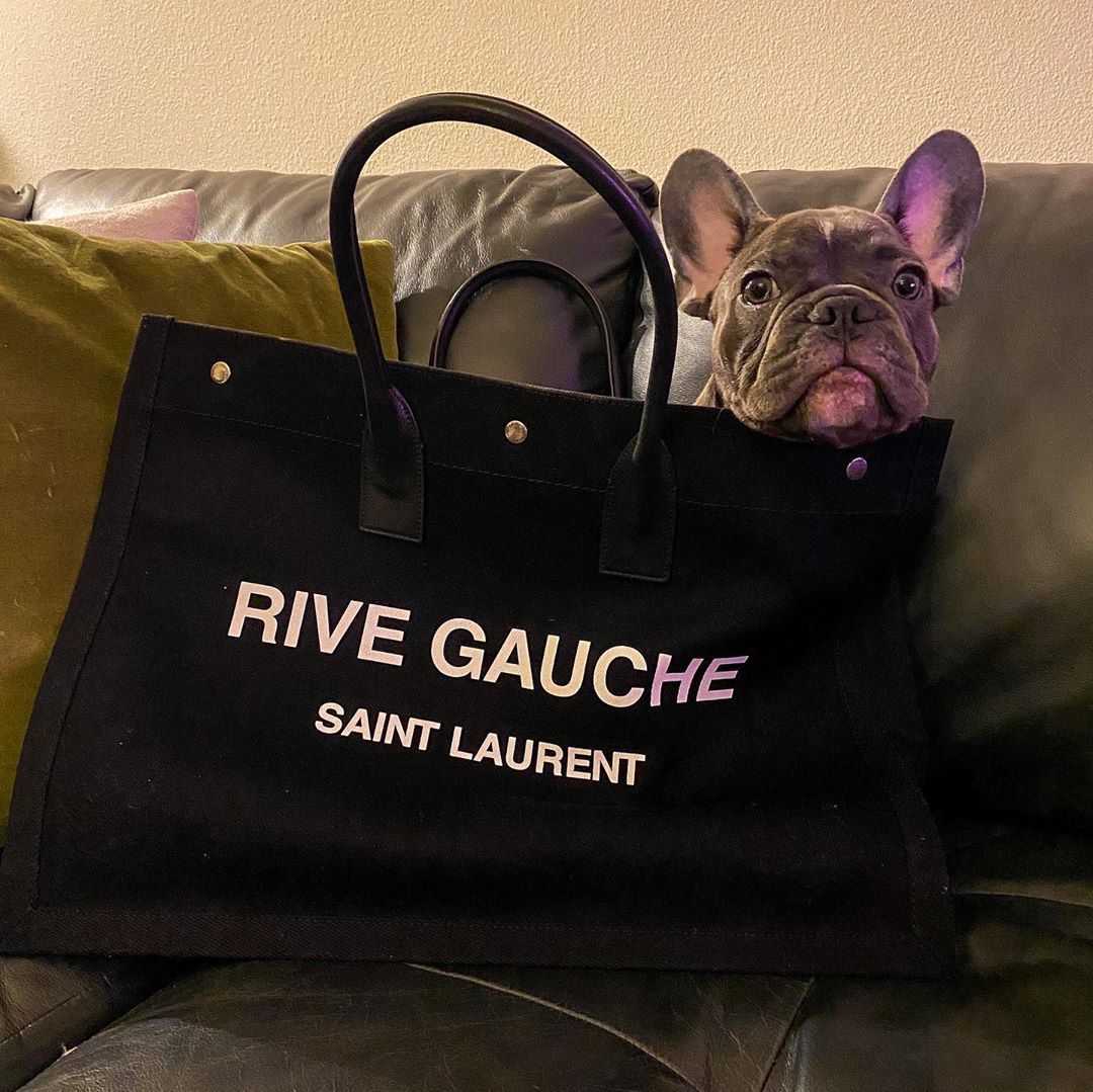 Saint Laurent Noe Rive Gauche Tote In Black