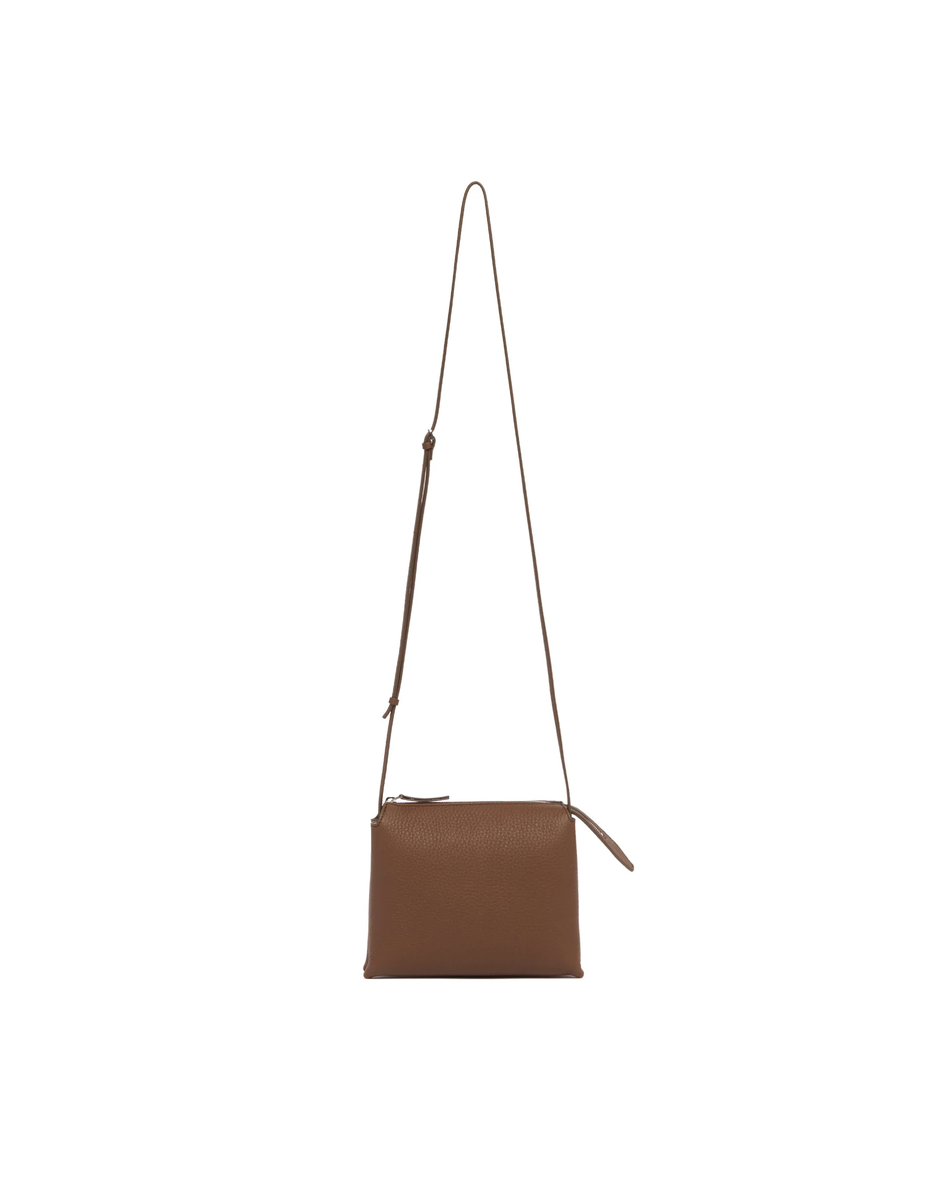 The Row Zipper Shoulder Bag In Brown