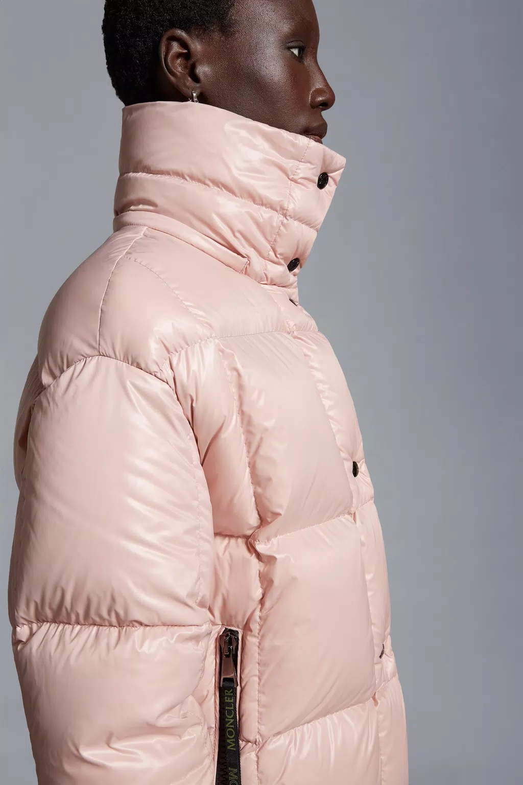 Moncler Parana Short Down Jacket Pink In Pink