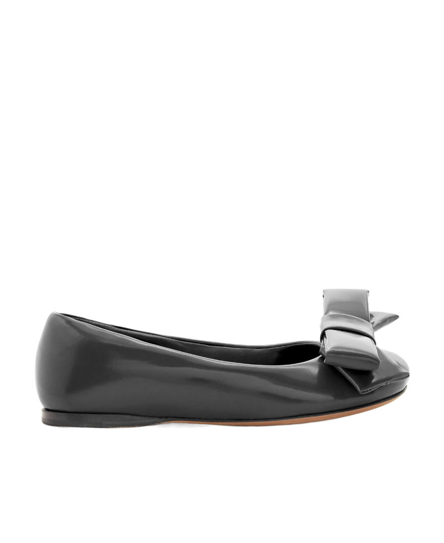 Loewe Puffy Ballerina Flat Shoes In Black