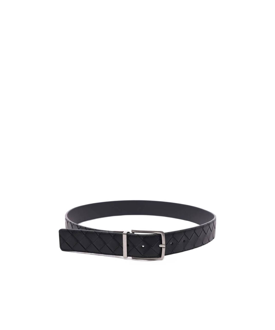 Shop Bottega Veneta Logo Belt In Black