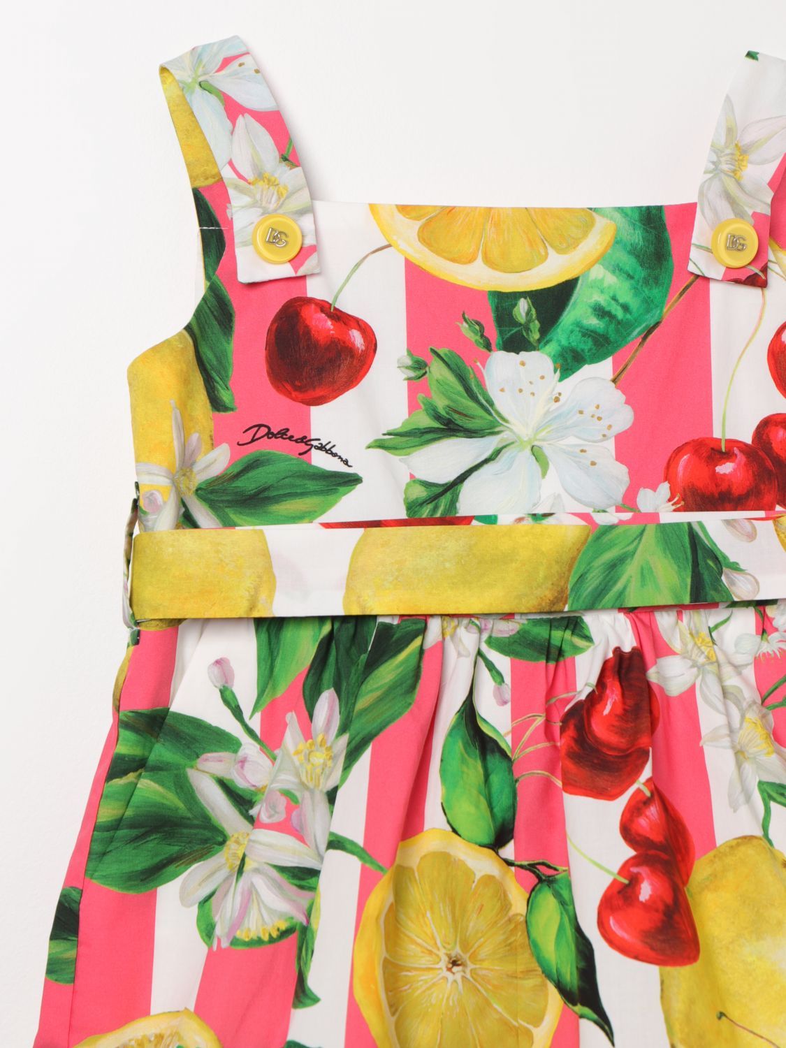 Dolce & Gabbana Italian Holiday-print Poplin Playsuit In Multicolor