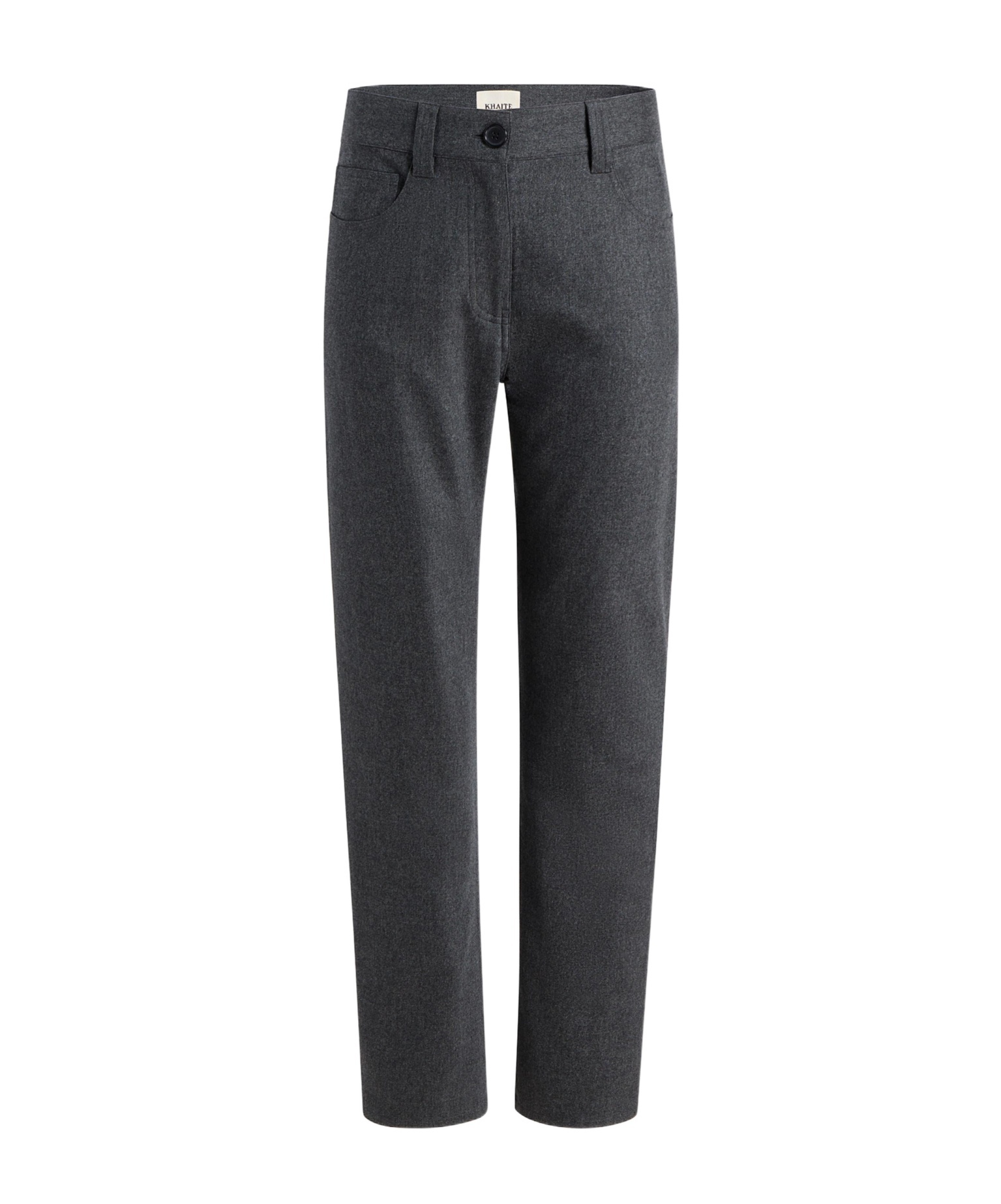Khaite Belt Loop Casual Pants In Gray