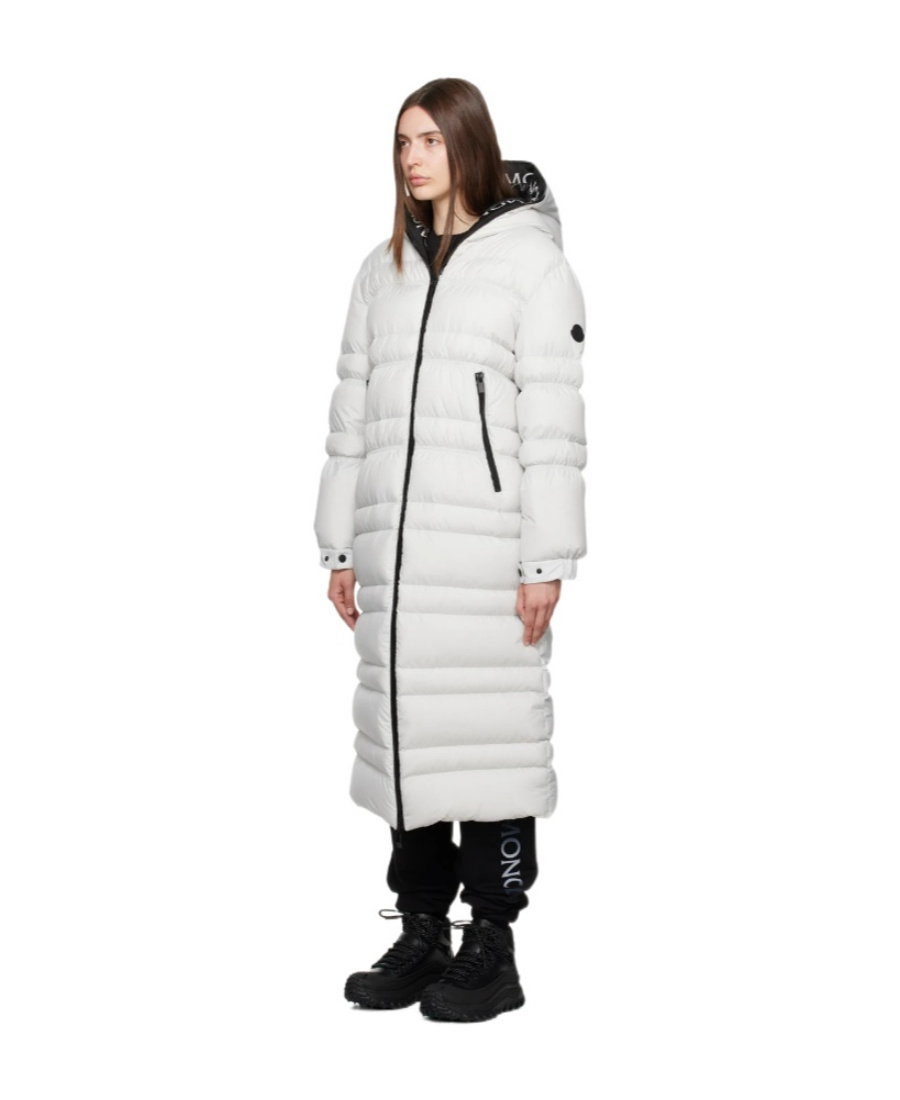 Moncler Gray Tumen Down Coat In Gray
