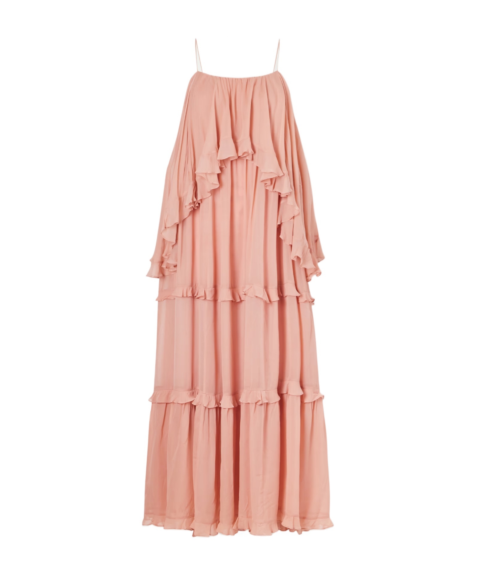 Zimmermann Ruffled Dress In Pink