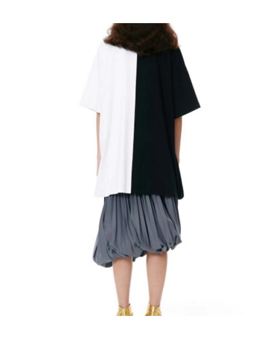 We11 Done Logo-print Panelled T-shirt In White