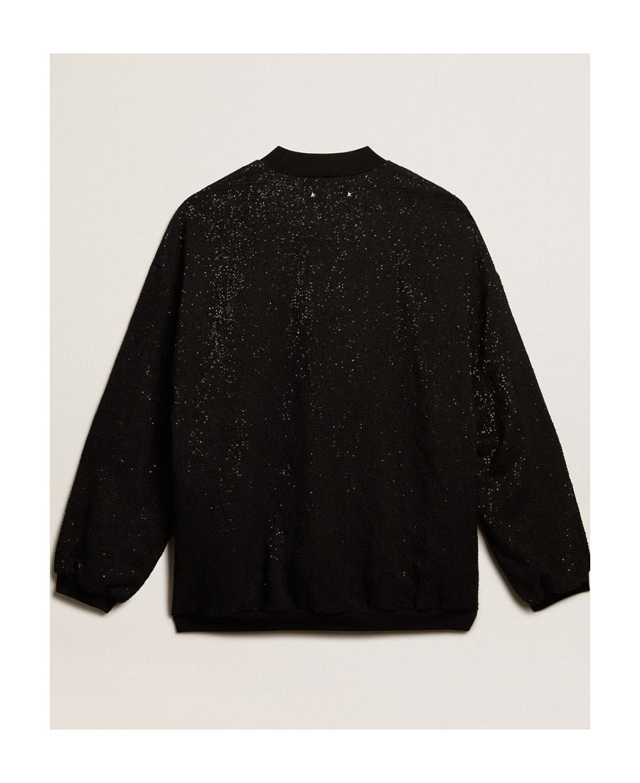 Golden Goose Sequin-embellished Cardigan In Black