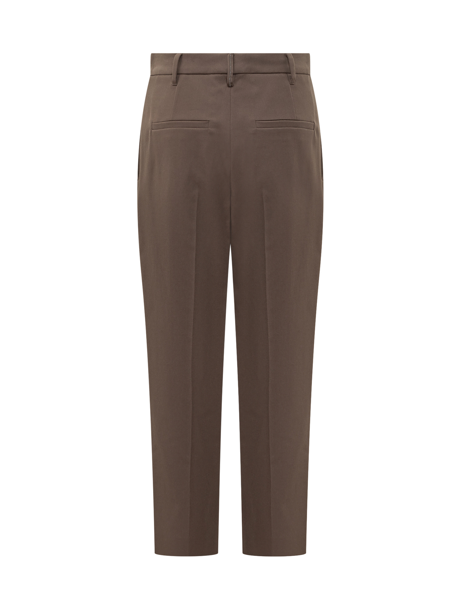 Brunello Cucinelli Pleated-front Trousers In Brown