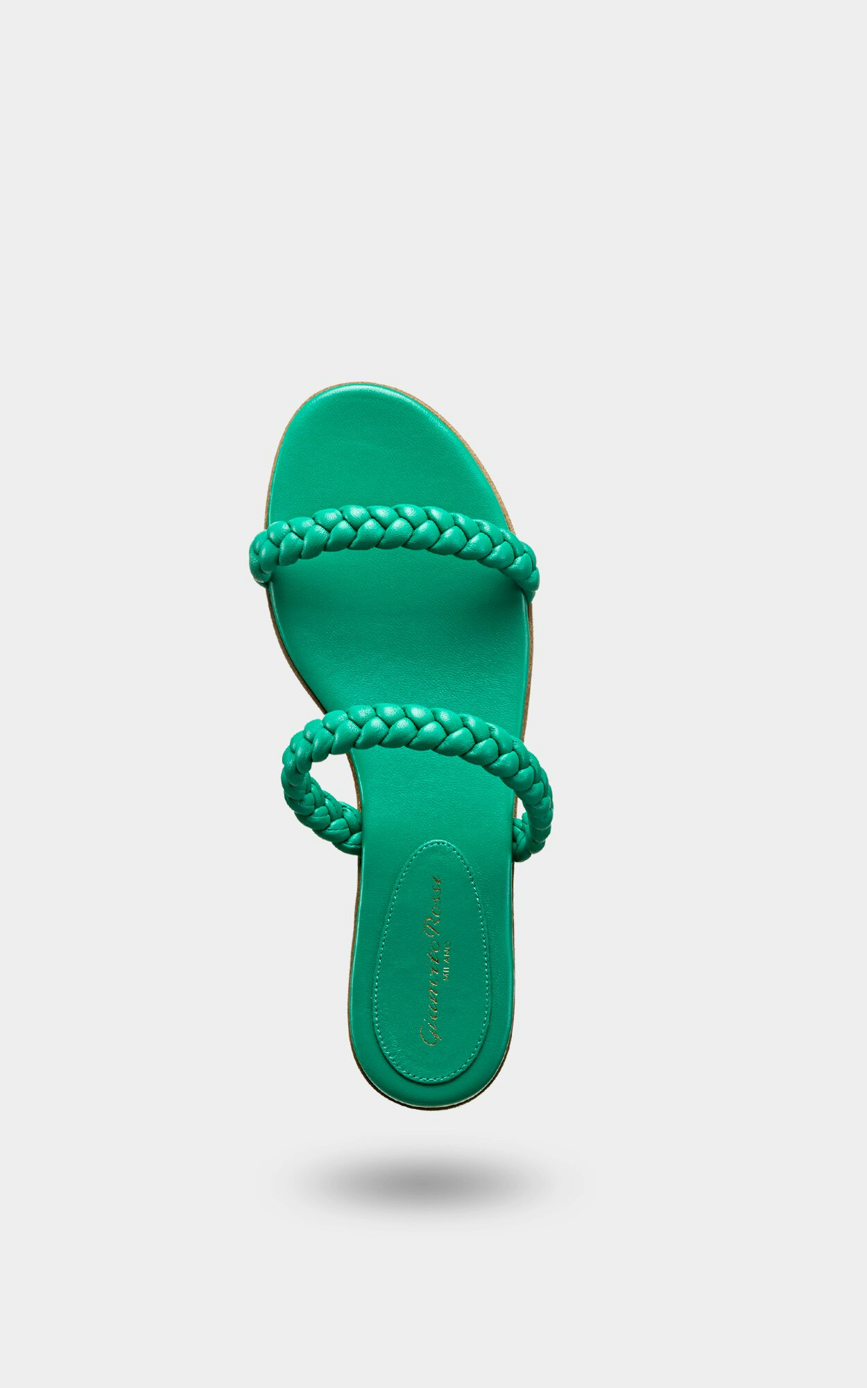 Gianvito Rossi Logo Flat Sandals In Green