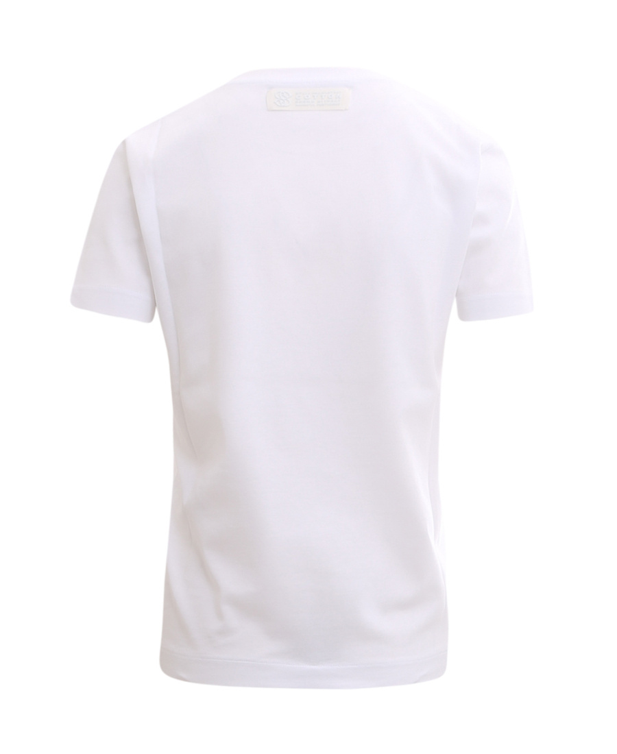 Stella Mccartney Logo Patch Crewneck T-shirt In White