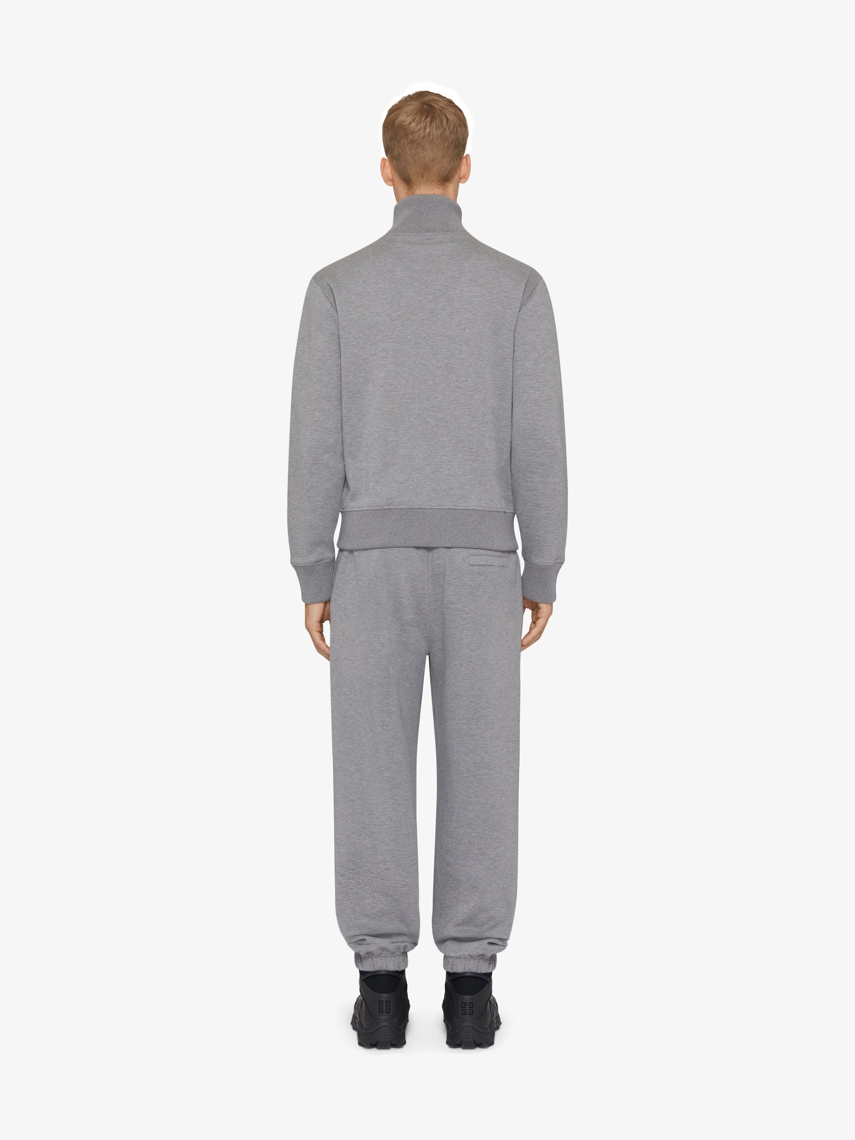 Givenchy Tracksuit Jacket In Fleece With 4g Detail In Gray