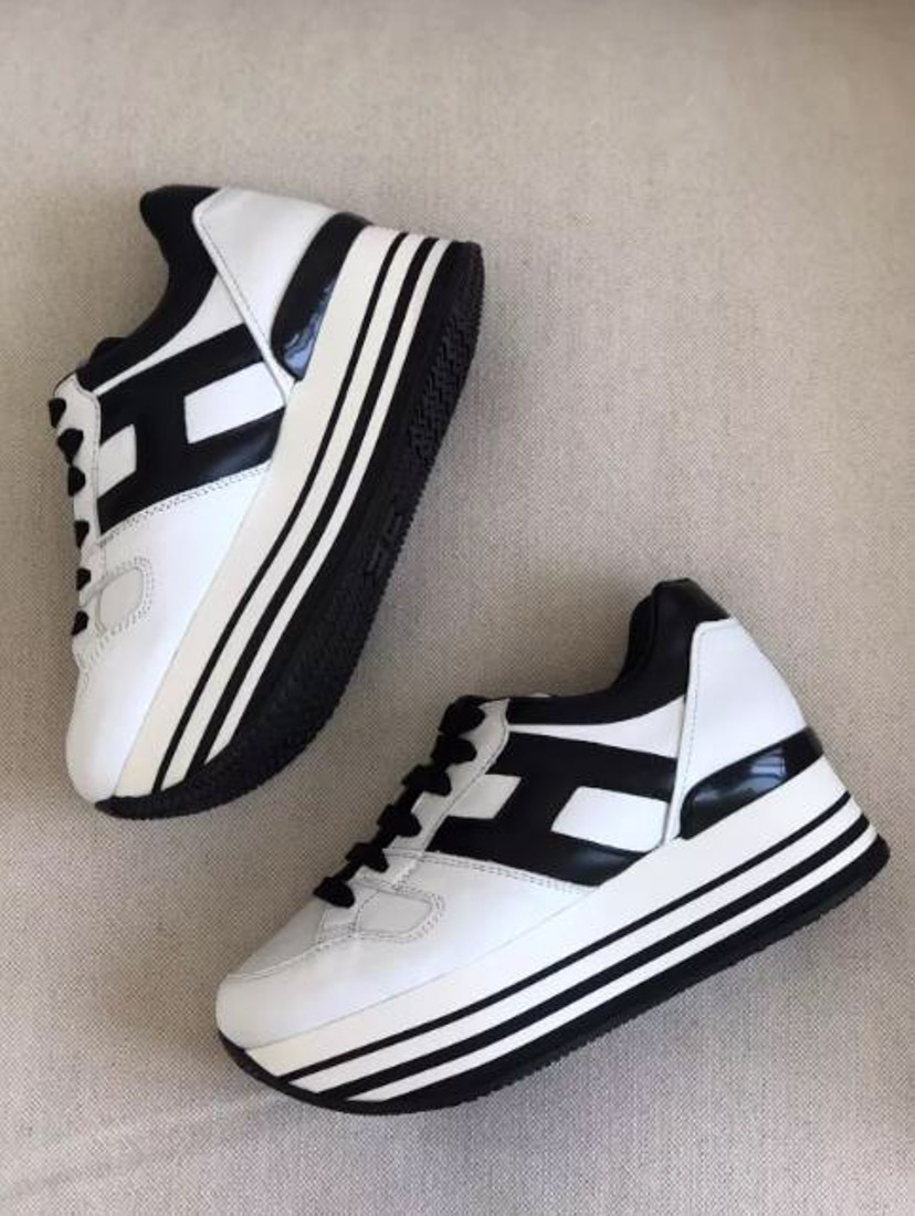 Shop Hogan Maxi H222 Sneakers In White