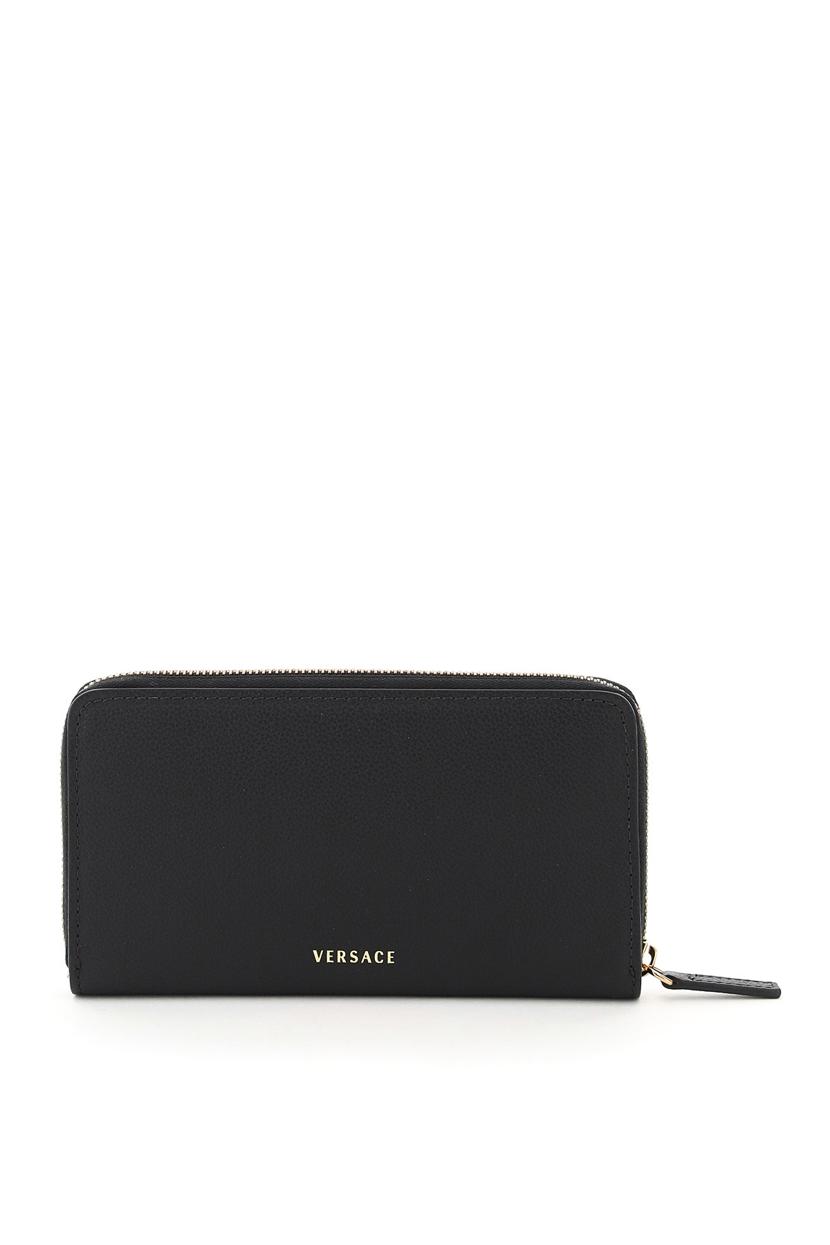 Versace La Medusa Continental Wallet In Black