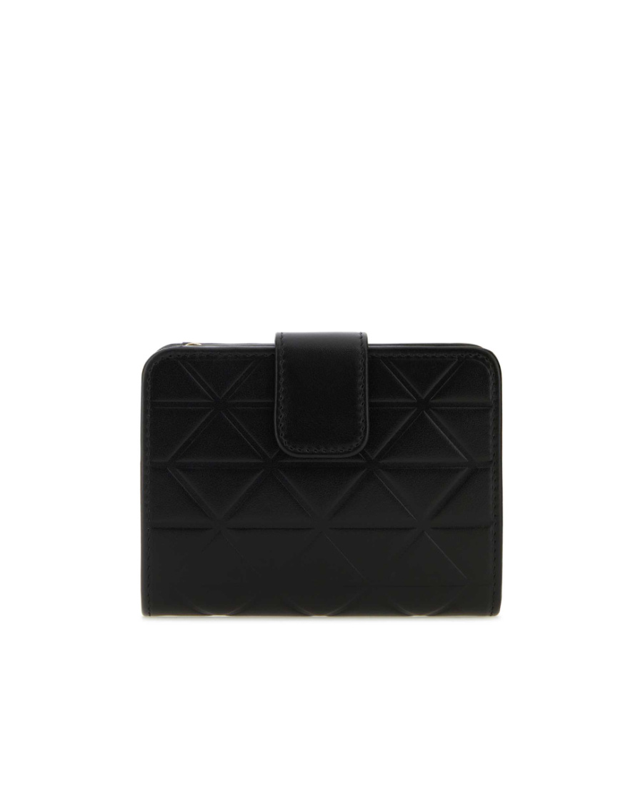 Prada Triangle-logo Quilted Leather Wallet In Black