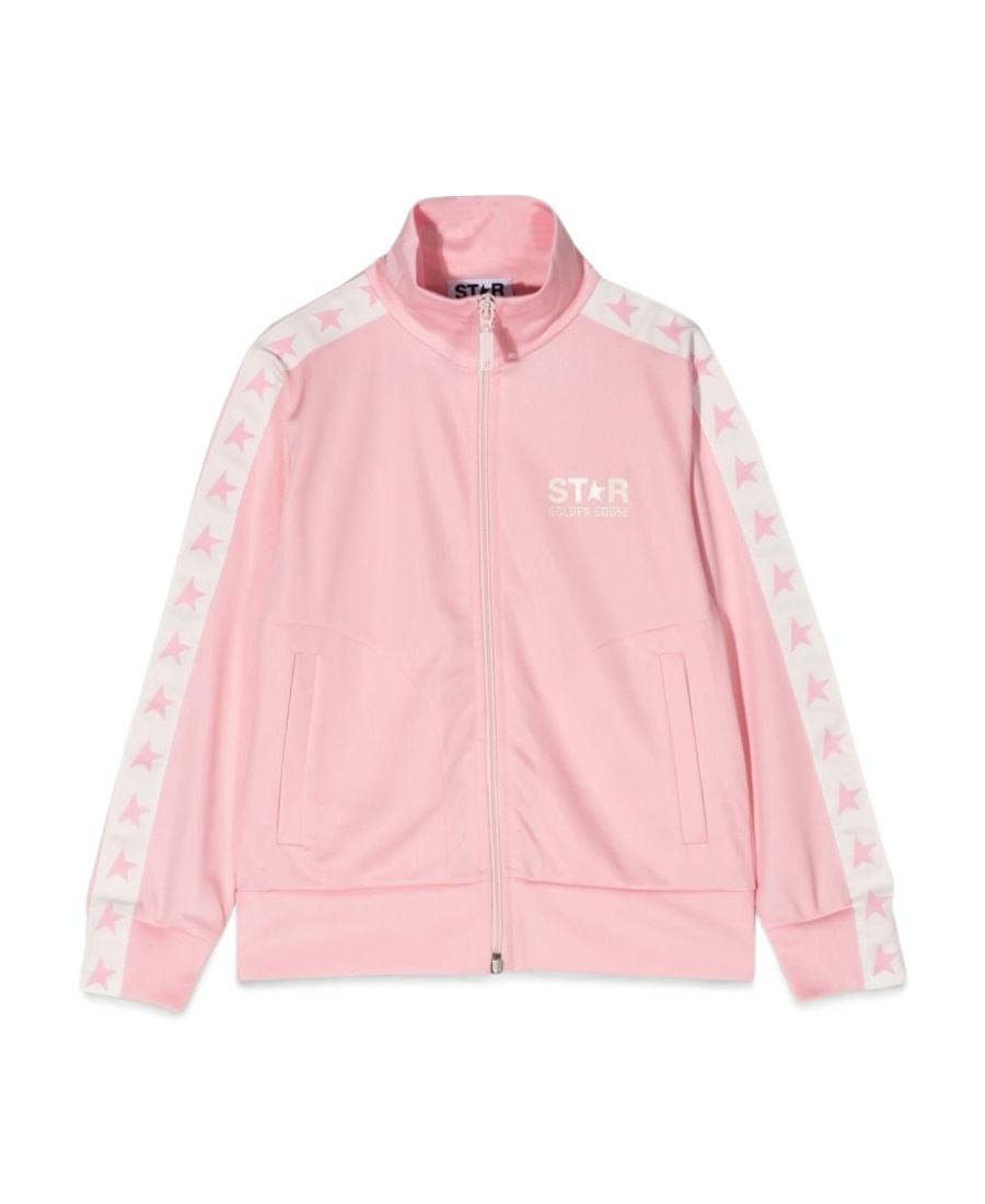 Golden Goose Triacetate Jacket With Logo In Pink