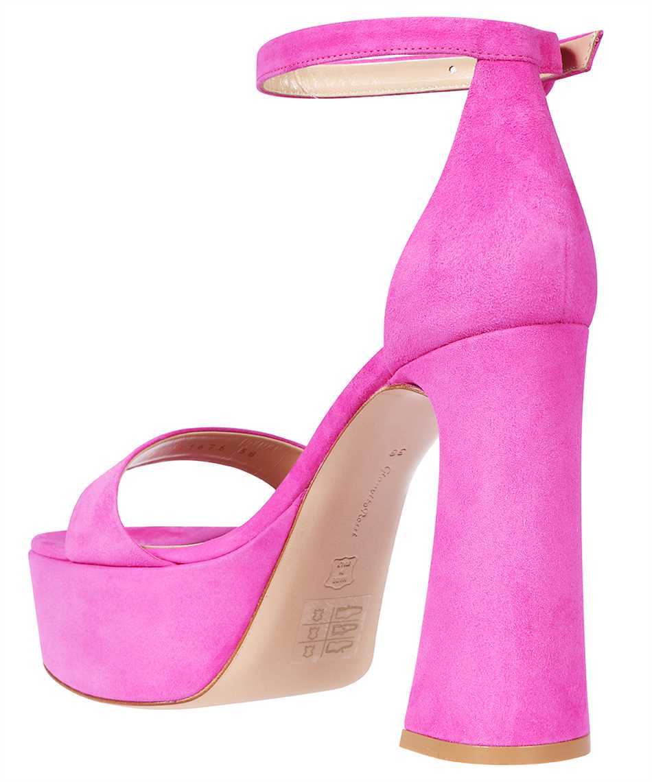 Gianvito Rossi 125mm Holly Leather High Heel Sandals In Pink
