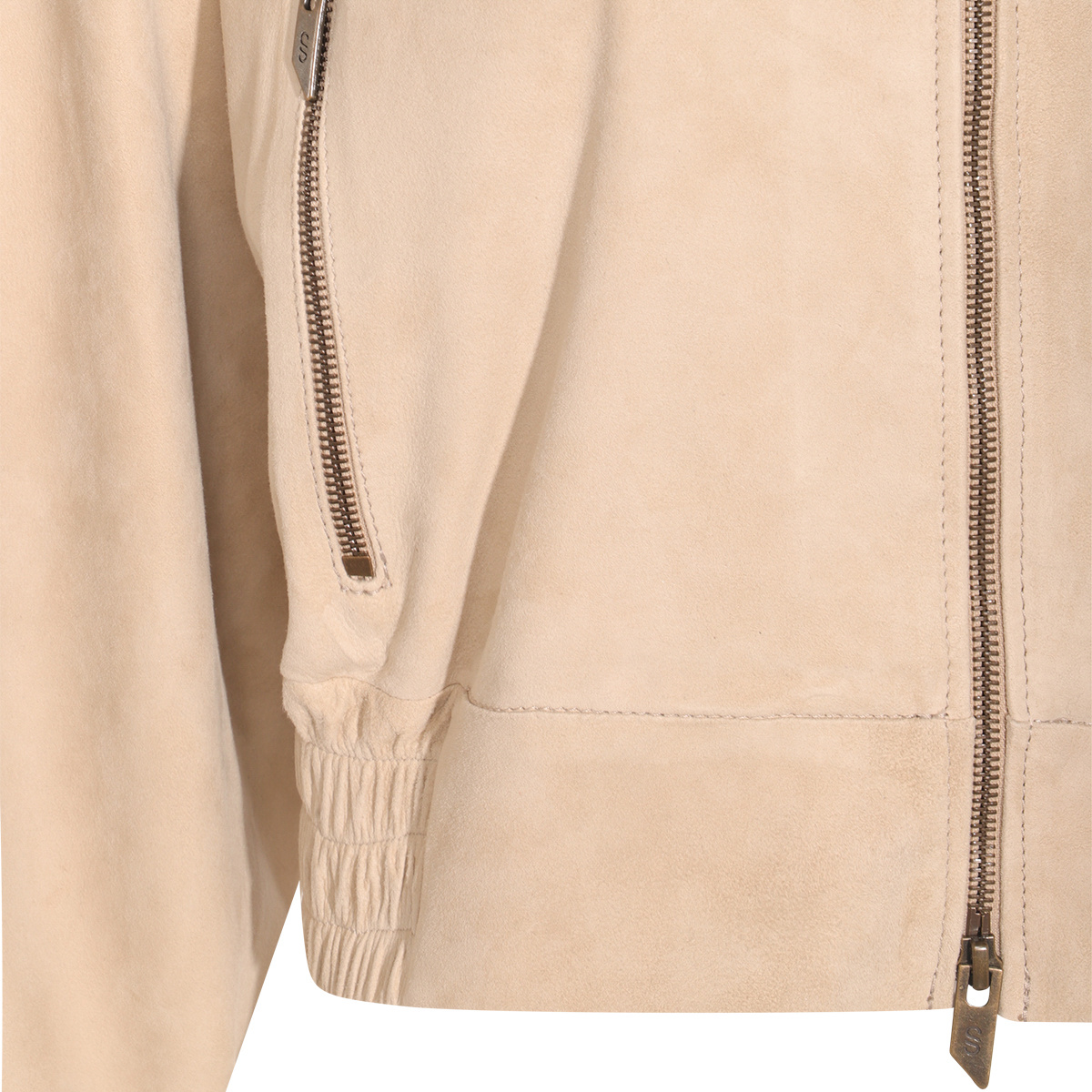 Salvatore Santoro Stone Leather Jacket In Nude