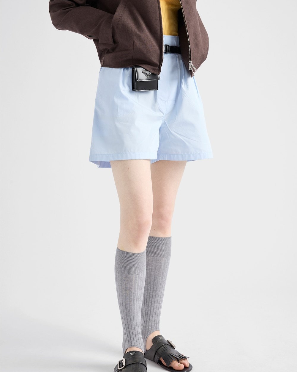 Prada Cotton-poplin Shorts
