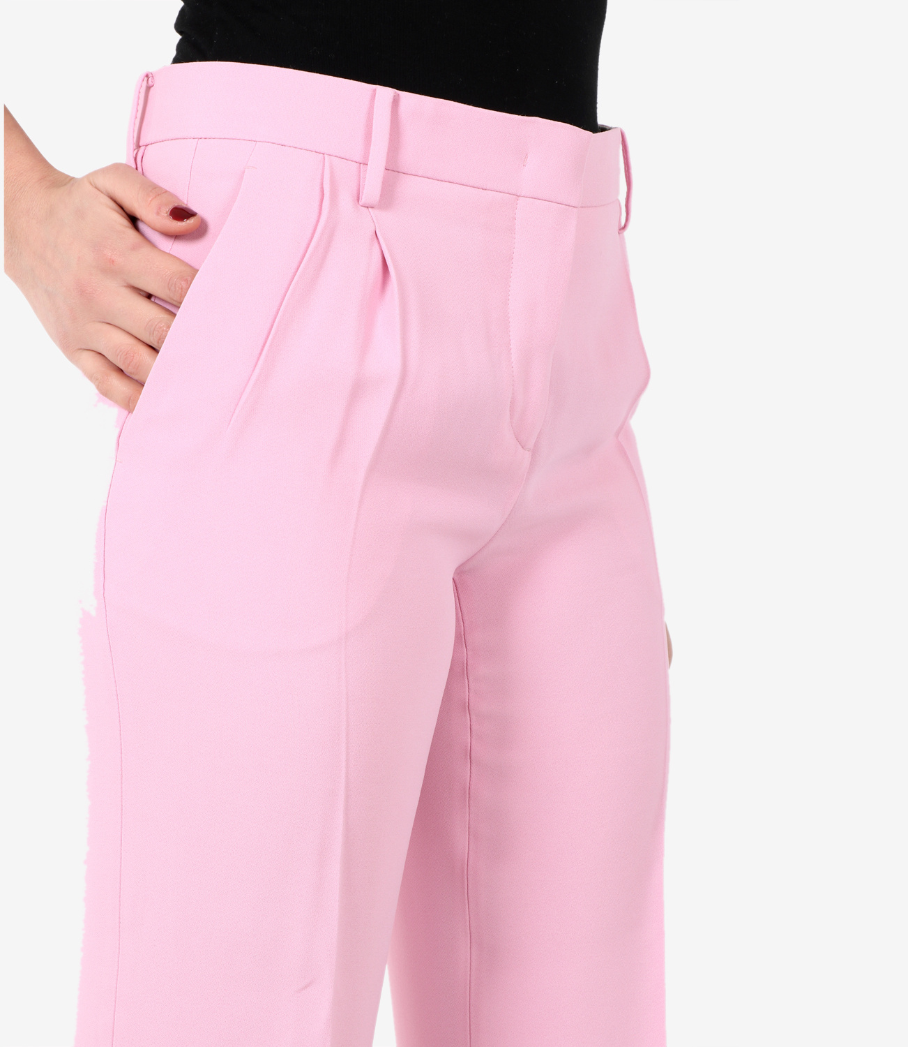 N°21 Woman Pants Pink Size 4 Acetate, Viscose, Cotton In Pink