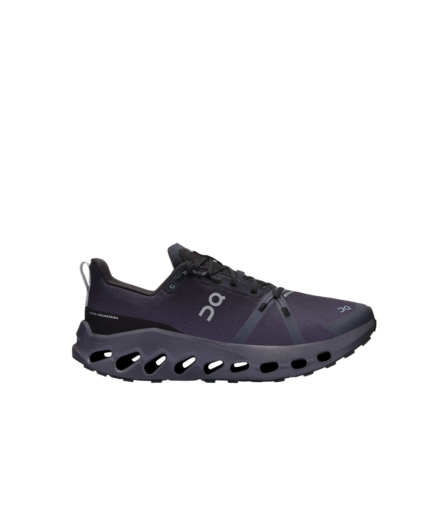 On Running Laced Sneakers In Black