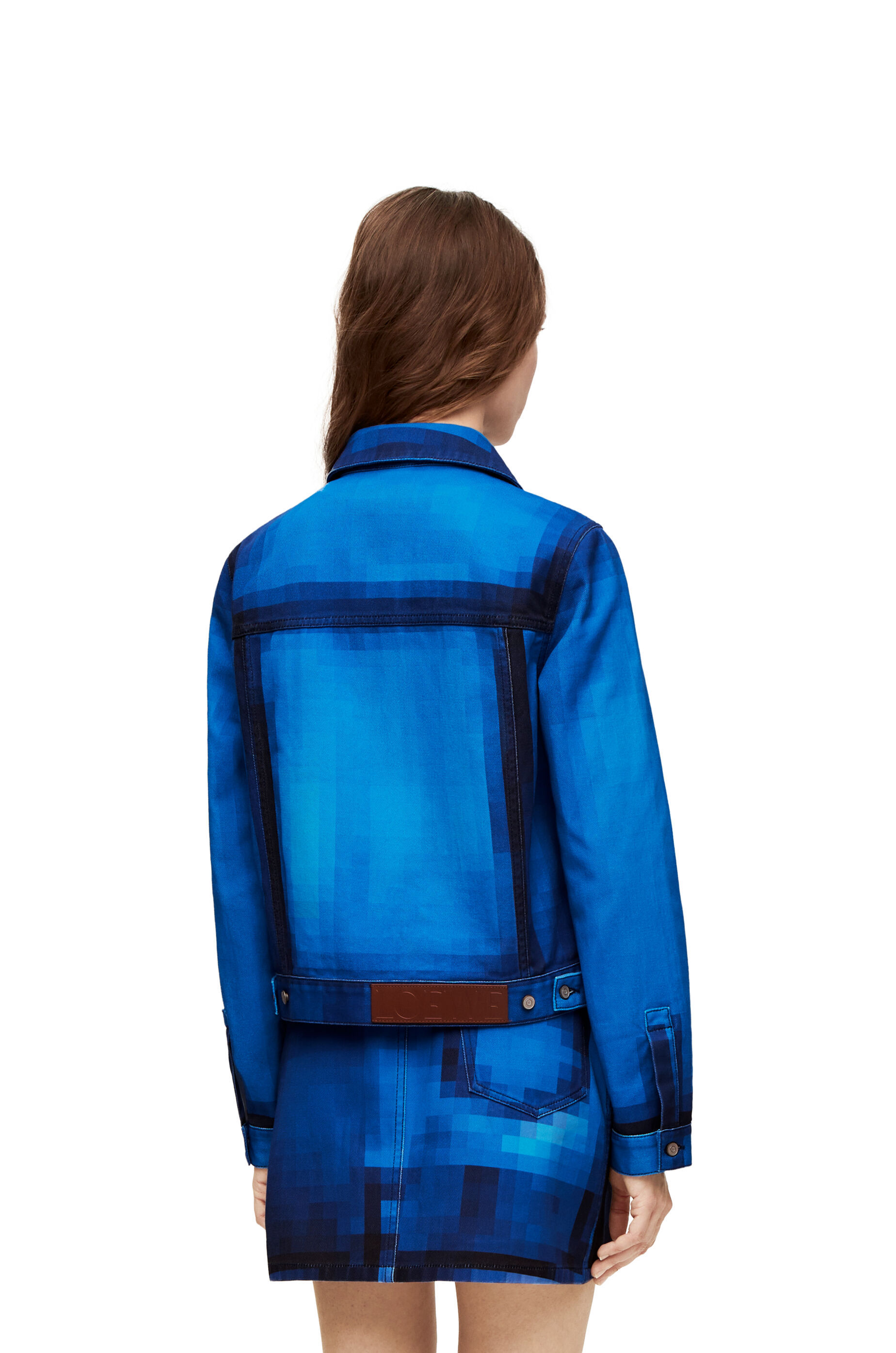 LOEWE PIXELATED JACKET IN DENIM