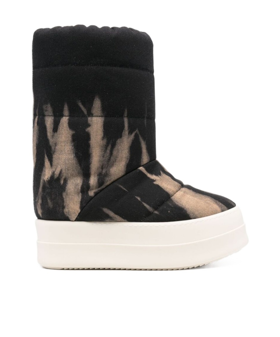 Rick Owens Drkshdw Mega Bumper Low Lunar Boots In Black