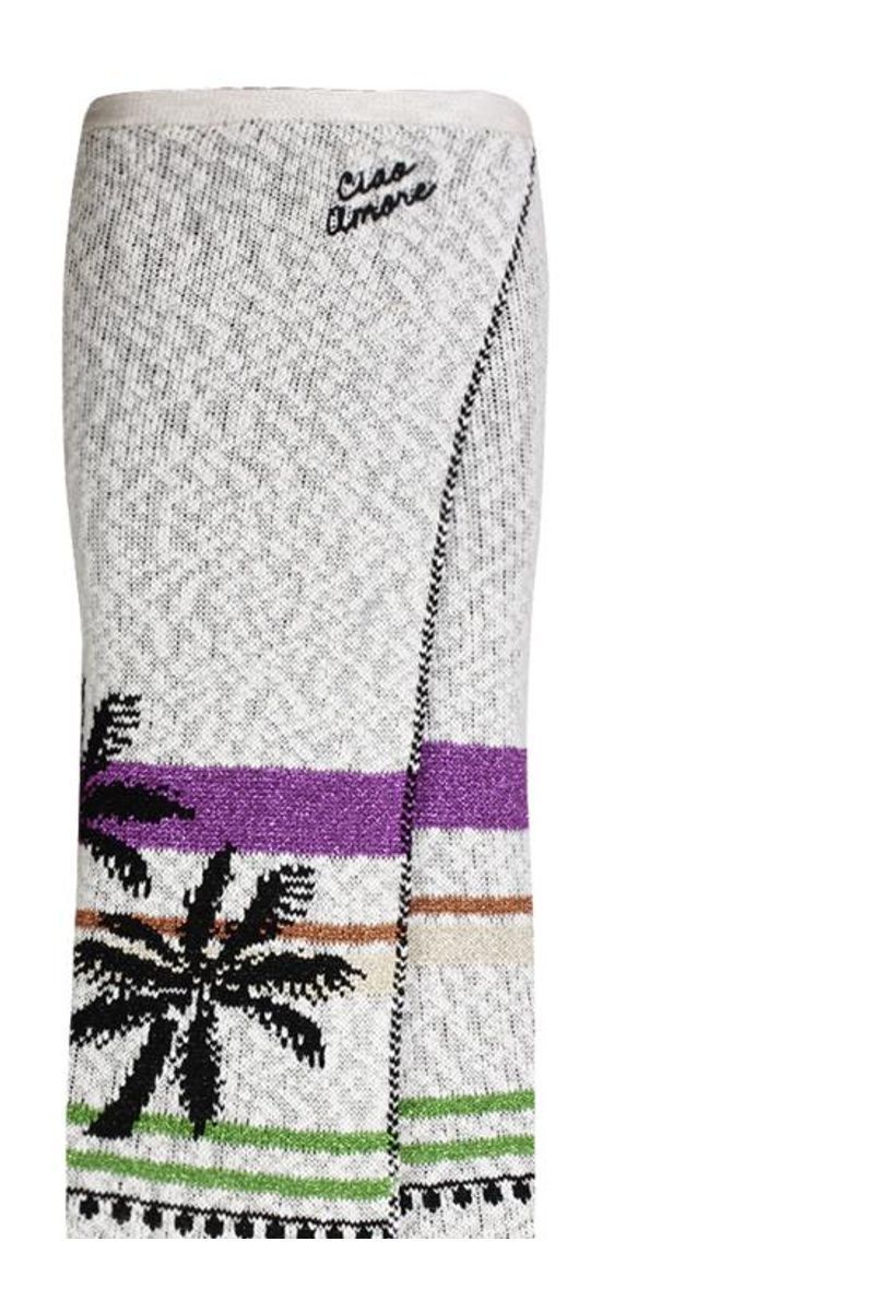 Charo Ruiz Fringed Skirt In White