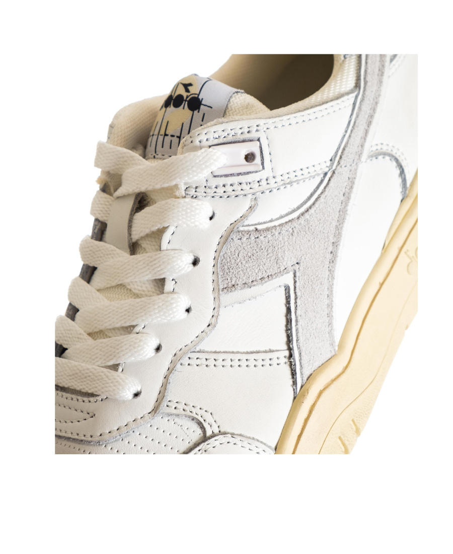 Diadora Lace Up Sneakers In White