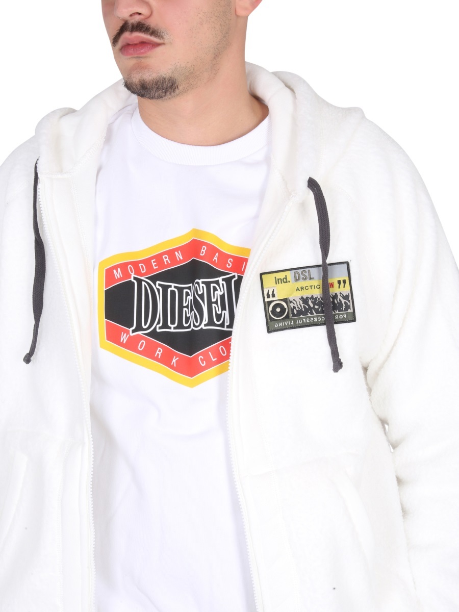 Diesel Sweatshirt With Logo In White