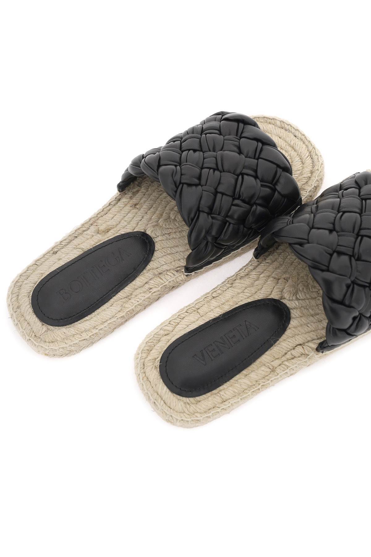 Shop Bottega Veneta Weave Detail Slippers In Black