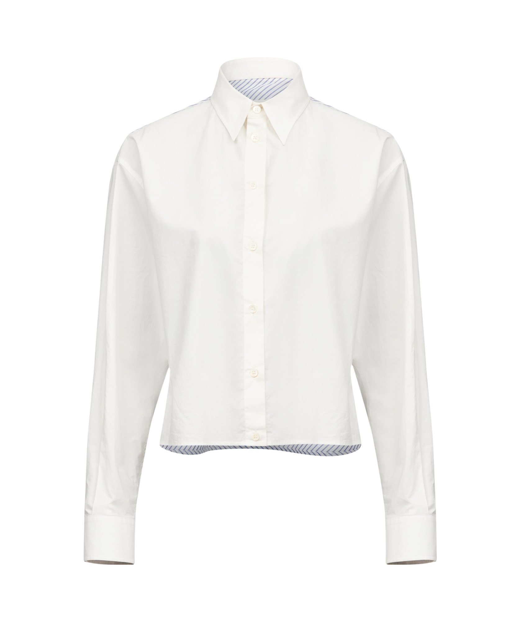 Mm6 Maison Margiela Long-sleeved Shirt In White
