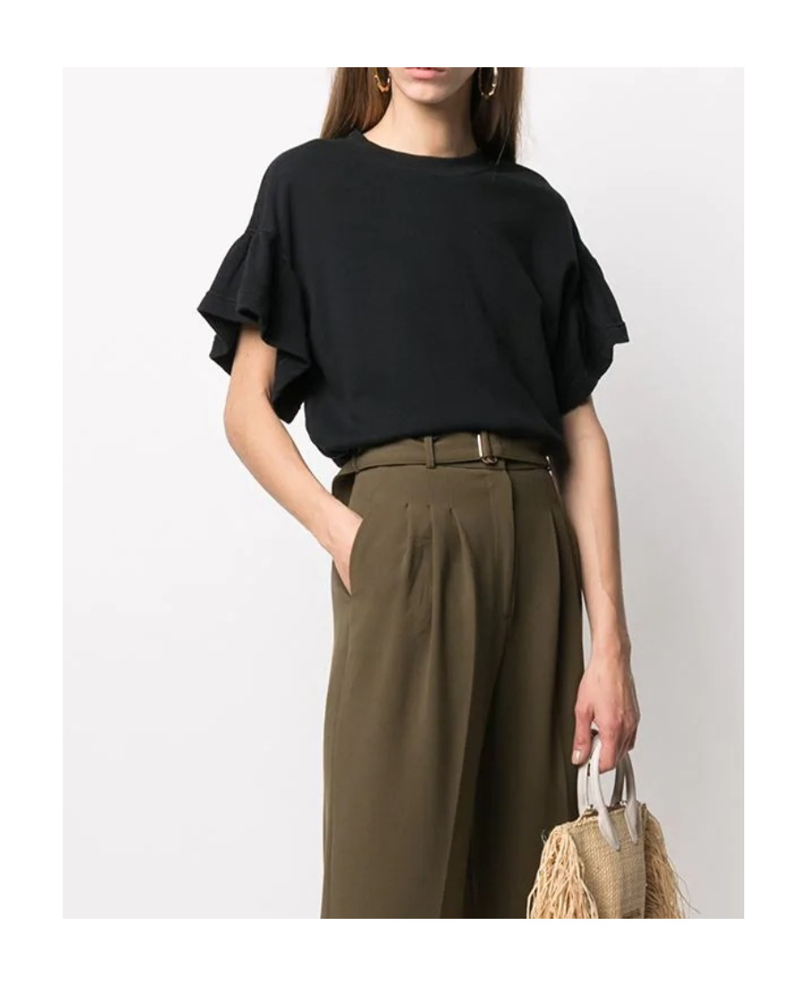 Alice And Olivia Joline Cropped Sweatshirt Top