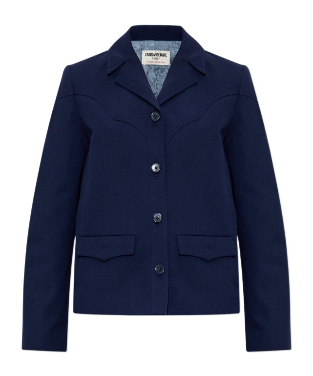 Zadig & Voltaire Button-fastening Blazer In Blue