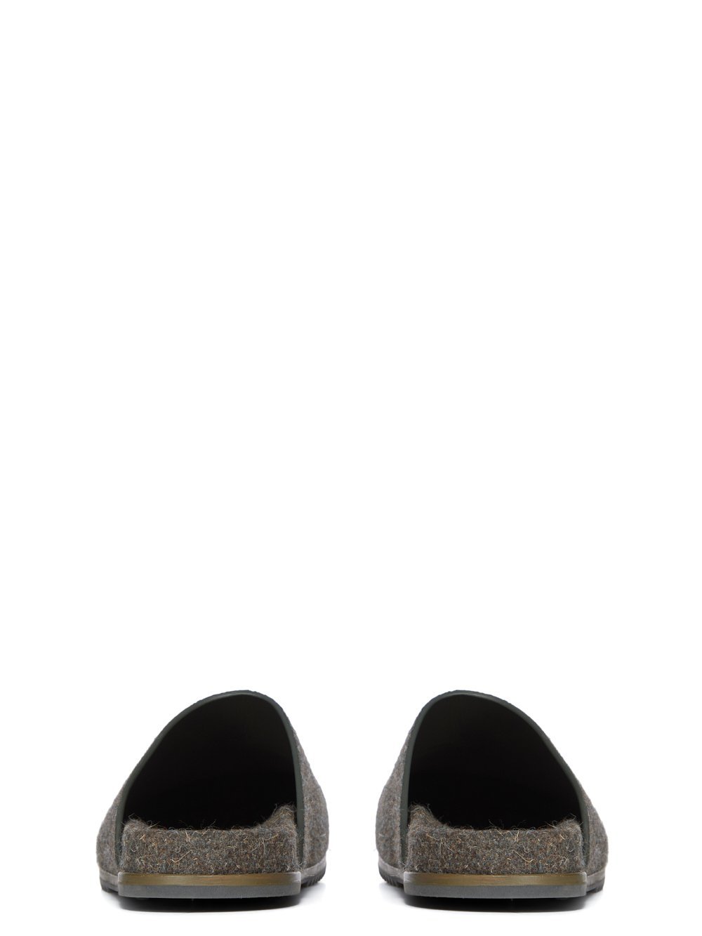 Rick Owens Gray Concordians Granola Mule Loafers In Brown