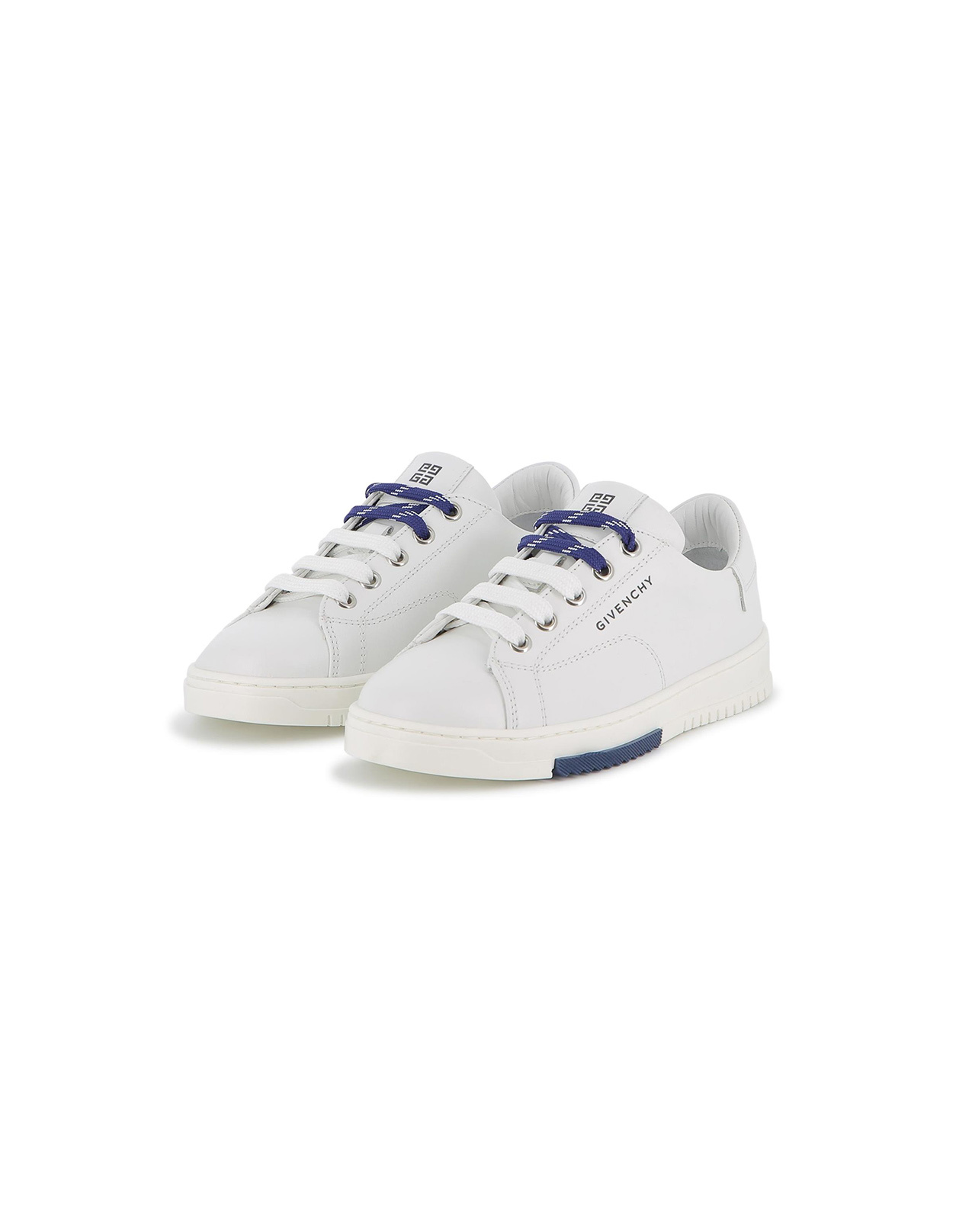 Givenchy Logo-embossed Leather Sneakers In White