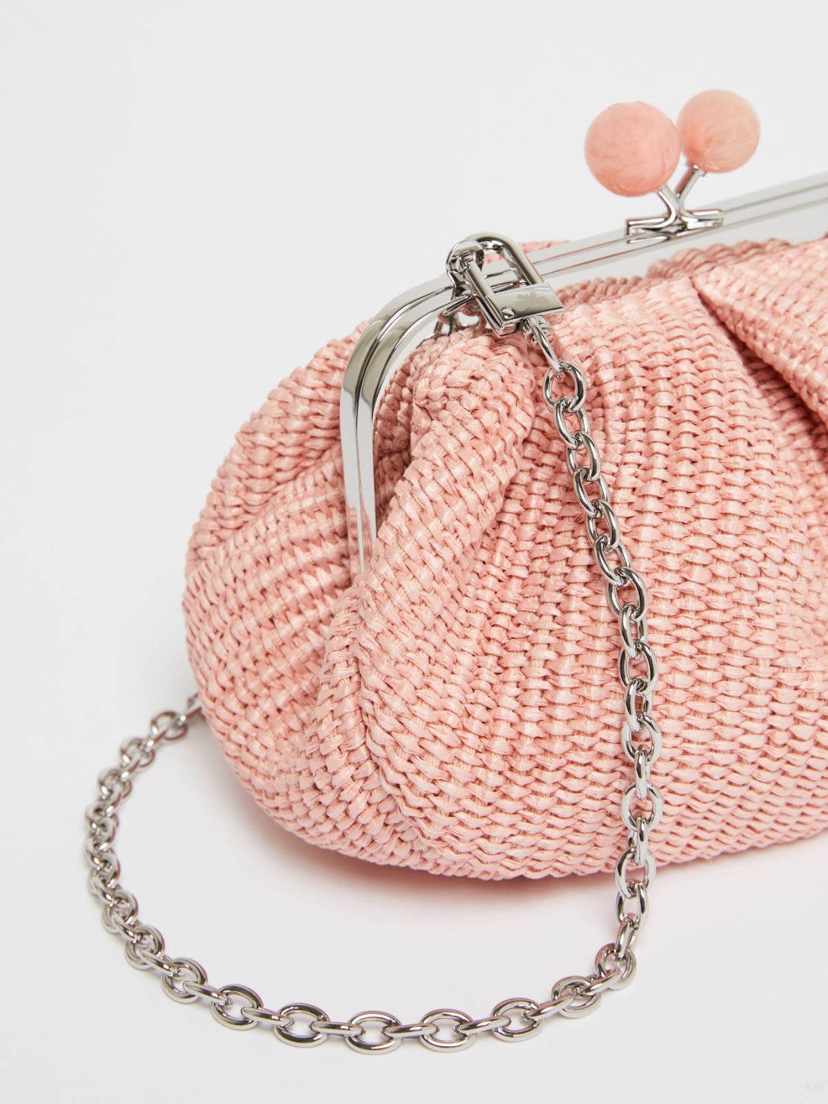WEEKEND MAX MARA SMALL RAFFIA-EFFECT PASTICCINO BAG