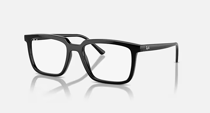 Ray Ban Alain Rectangle-frame Glasses In Black