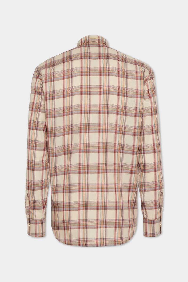Dsquared2 Checked Pocket Shirt In Neutral