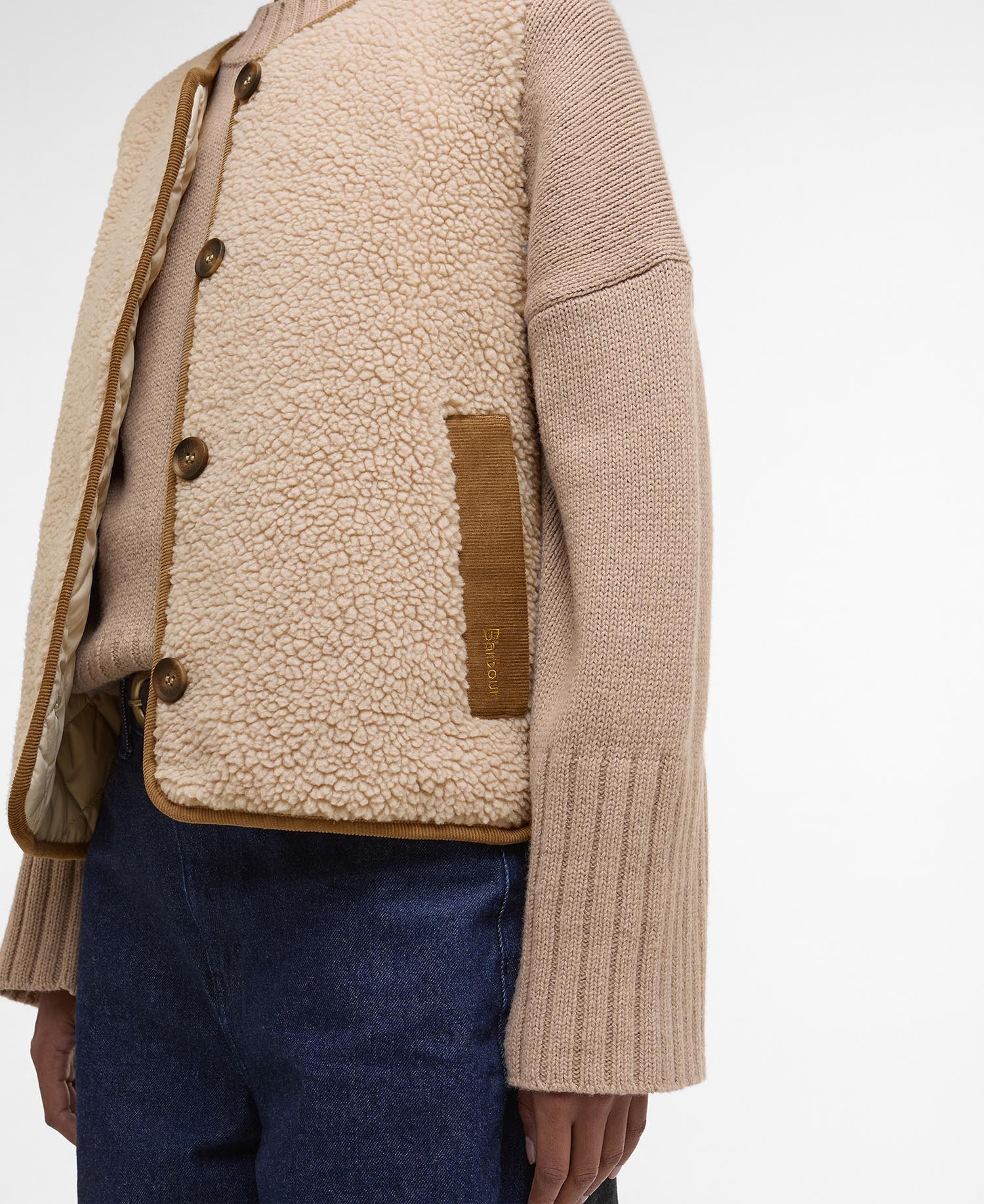 Barbour Button-fastening Gilet In Neutral