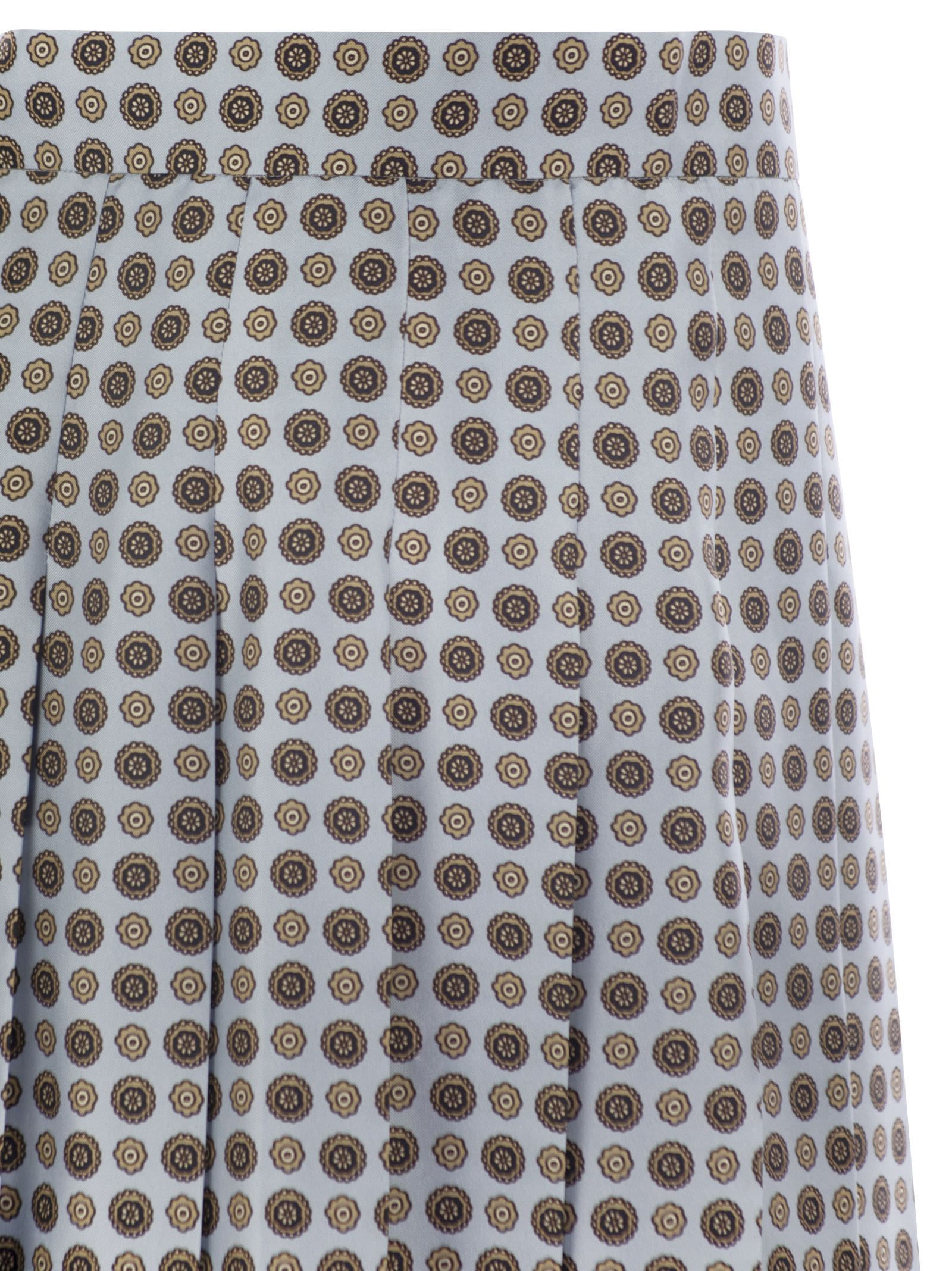 Max Mara Studio Madison Pleated Skirt In Multi