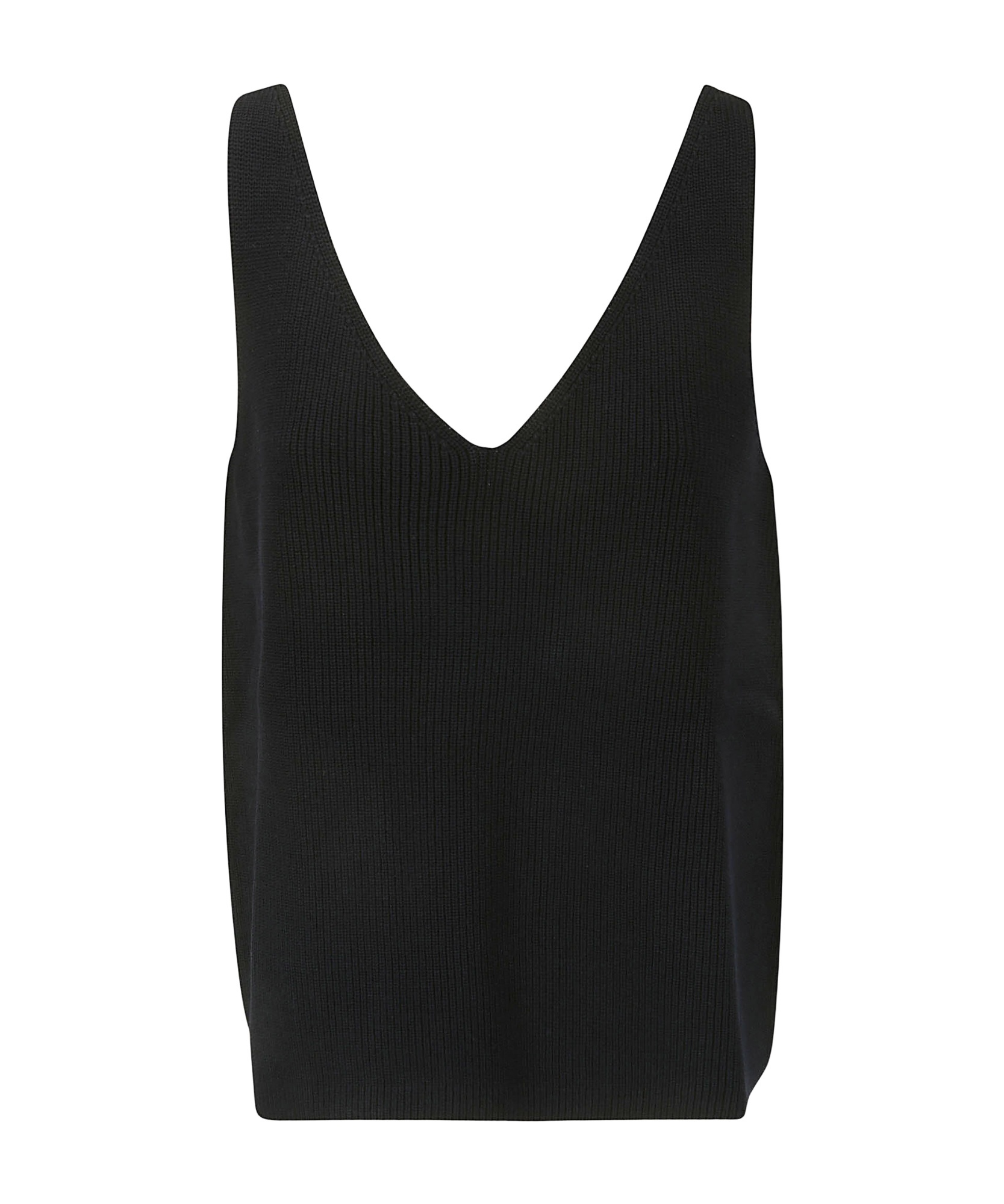 Studio Nicholson Knitted Simple Vest In Black
