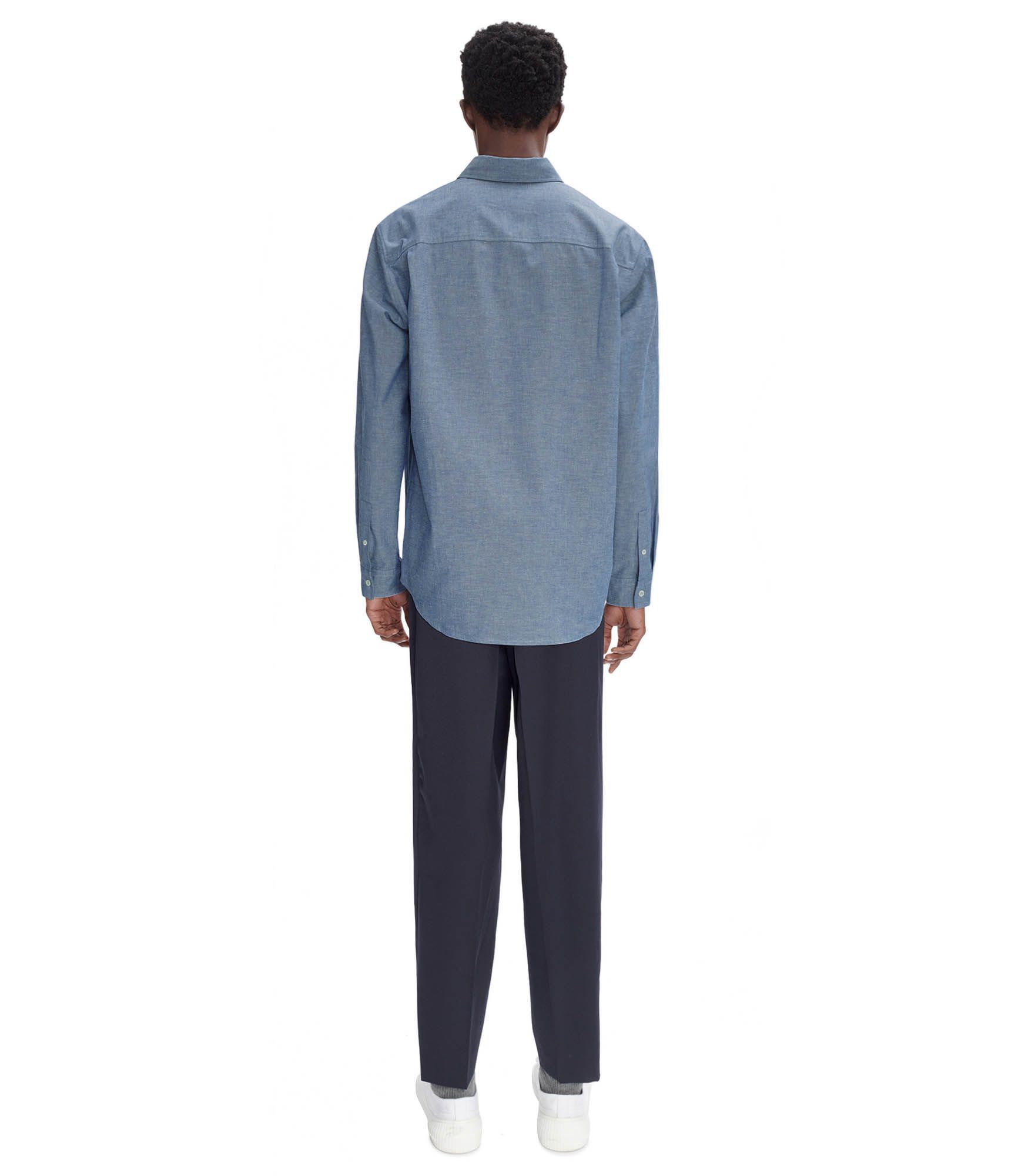 Apc Shirt A. P.c. Men Color Indigo In Gray